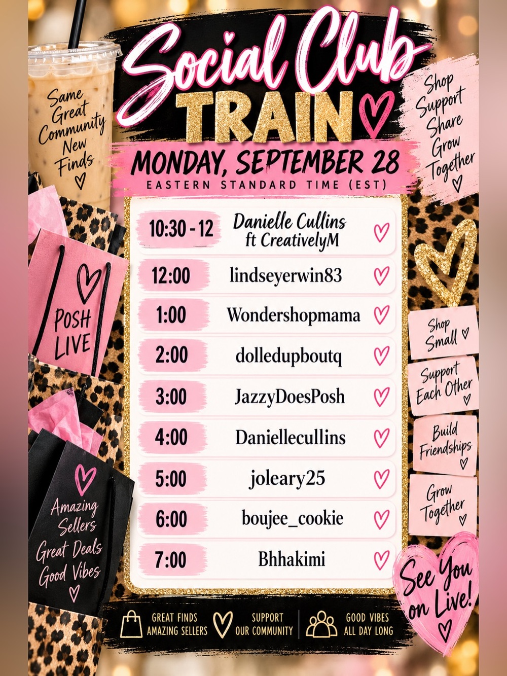 Posh Social Club Event Flyer